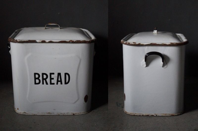 ENGLAND antique BREAD BIN イギリスアンティーク ホーロー ブレッド缶