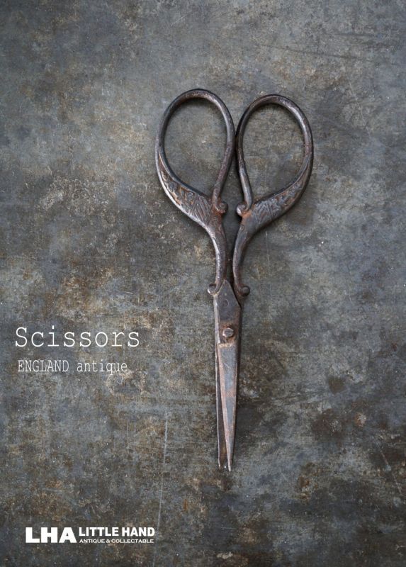 画像1: ENGLAND antique Scissors イギリスアンティーク 糸切ハサミ ミニハサミ ヴィンテージ 1930-40's