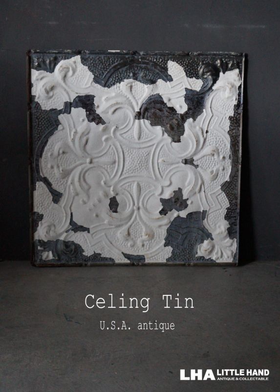 画像1: USA antique CEILING TIN シーリングティンパネル ティンパネル  1860-1940's