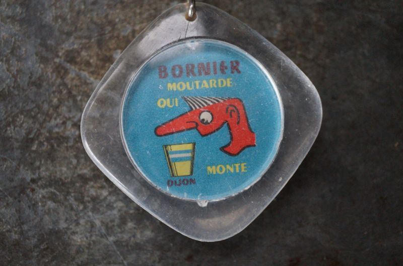 画像3: FRANCE antique BOURBON KEYRING BORNIER moutarde 【レイモンド サヴィニャック】 フランスヴィンテージ ブルボンキーホルダー ヴィンテージ 1960-70's 