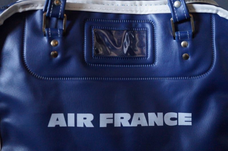 FRANCE antique AIR FRANCE BAG フランスアンティーク エールフランス 