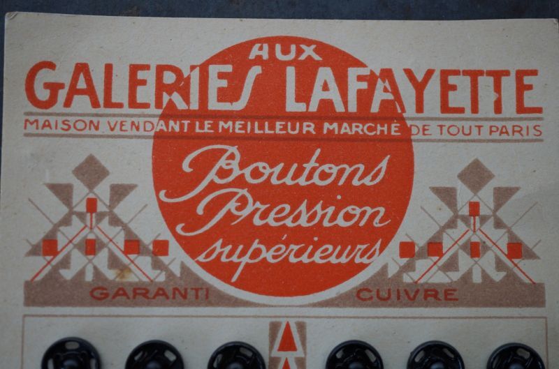 画像3: FRANCE antique BOUTONS フランスアンティーク ボタンシート スナップボタン ヴィンテージ 1950's