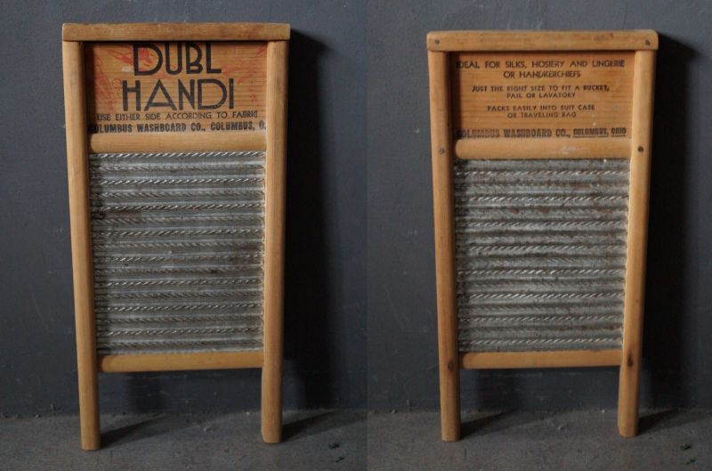 USA antique DUBL HANDI Washboard アメリカアンティーク 木製