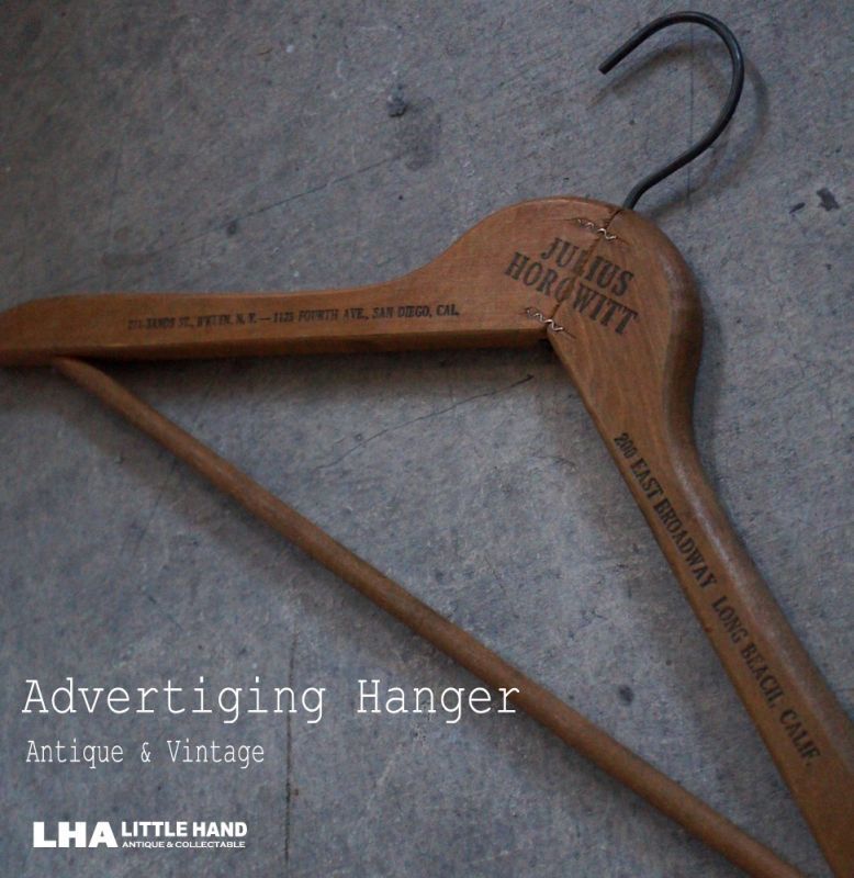 Vintage】Advertising Hanger アドバタイジングハンガー ウッド