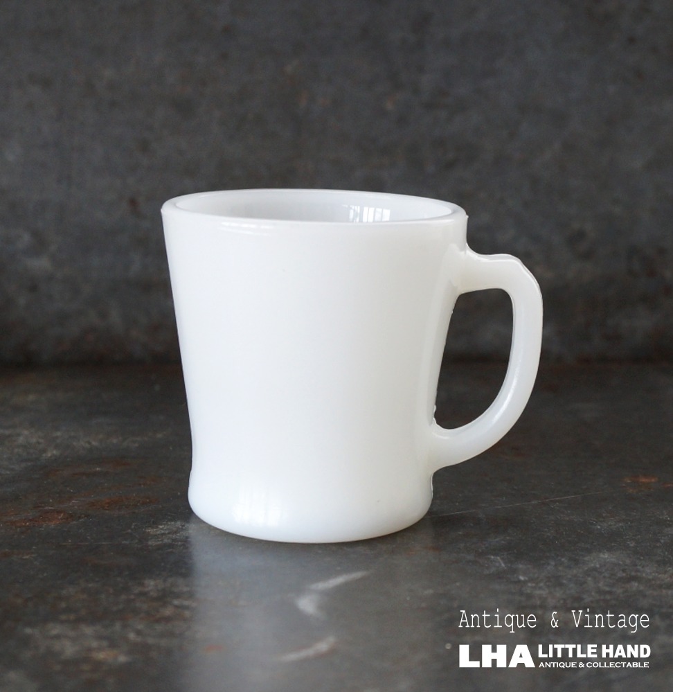 U.S.A. vintage Fire-king D handle mug ファイヤーキング ホワイト D ...