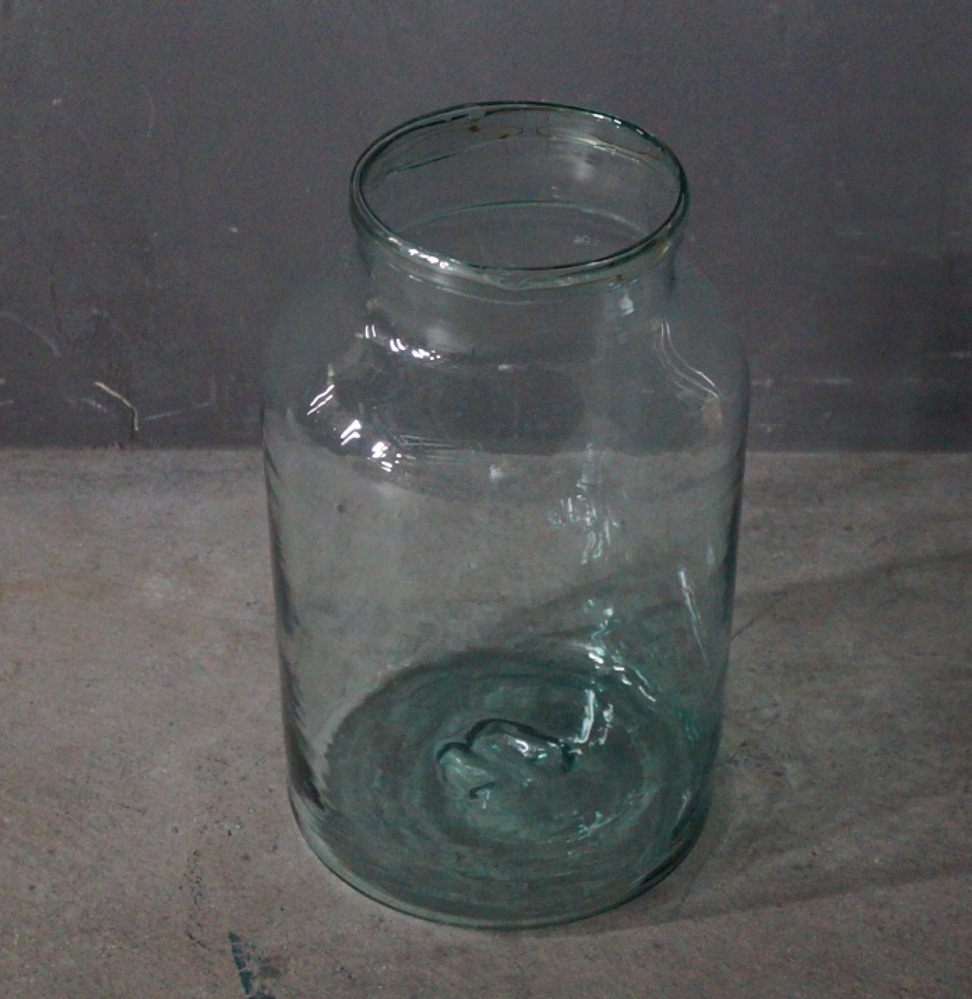 FRANCE antique Large Glass Bottle フランスアンティーク 大きな