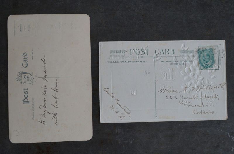 画像5: ENGLAND antique POST CARD 2pcs イギリスアンティー ポストカード 2枚セット  ヴィンテージ 葉書 ビンテージ 1920-30's