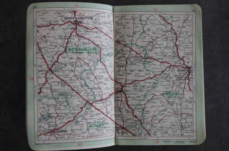 ENGLAND antique MAP イギリスアンティーク マップ 地図 ヴィンテージ 