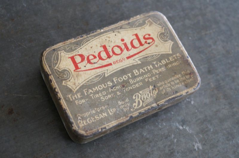 画像3: ENGLAND antique  Boots TIN Redoids イギリスアンティーク ティン缶 ヴィンテージ ブリキ缶 ビンテージ 1920-30's