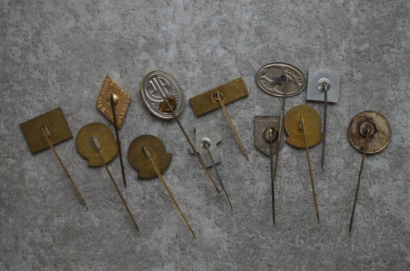 SALE【50%OFF】NETHERLANDS antique ADVERTISING HAT PINS 12pcs