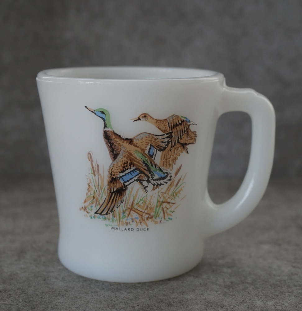 U.S.A. vintage Fire-king Mug MALLARD DUCK アメリカヴィンテージ ...