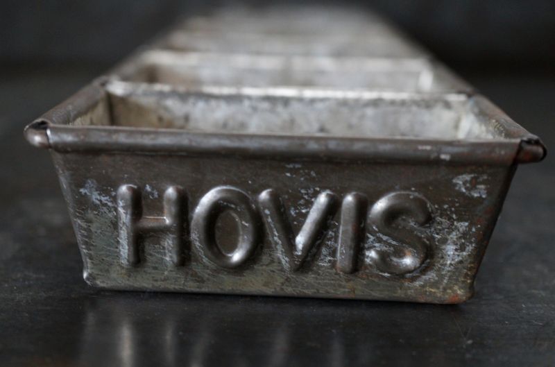 オンラインストア直営店 HOVIS 5連 パン型 焼き型 ブリキ アンティーク 