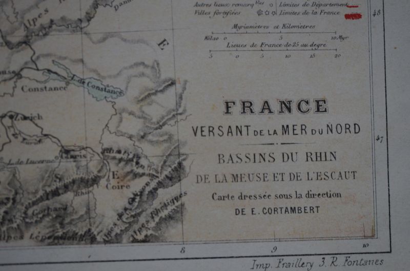 画像4: FRANCE antique MAP フランスアンティーク マップ 地図 ヴィンテージ  ビンテージ 1860-1900's