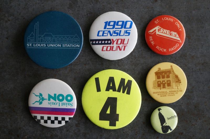 日本限定 USA & antique 1970年代～1990年代 ビンテージ 4pcs BADGES 