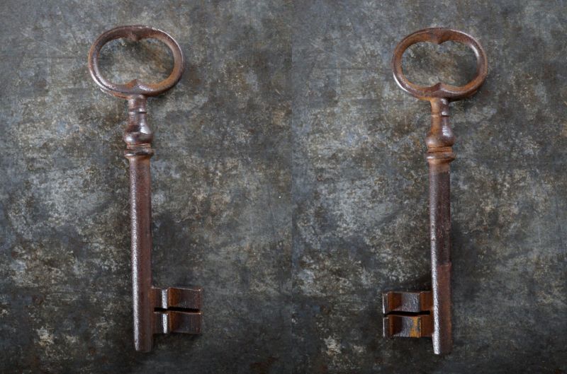 画像3: FRANCE antique KEY フランスアンティークキー 大きな鍵 H10.5cm 1890-1920's