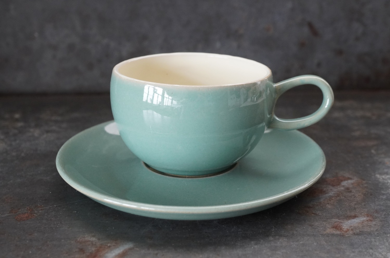 ENGLAND antique DENBY Manor Green C&S イギリス