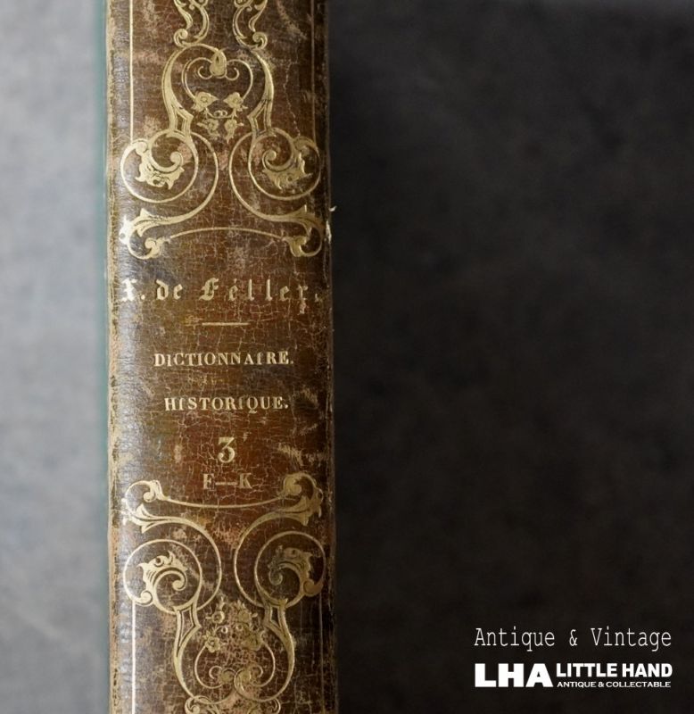 画像1: FRANCE antique BOOK フランス アンティーク 本 古書 洋書 アンティークブック 1839's