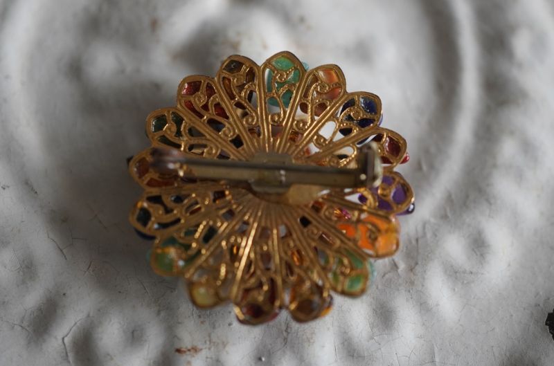 画像3: ENGLAND antique Brooch イギリスアンティーク ブローチ アクセサリー ヴィンテージブローチ コスチュームジュエリー 1960-80's 