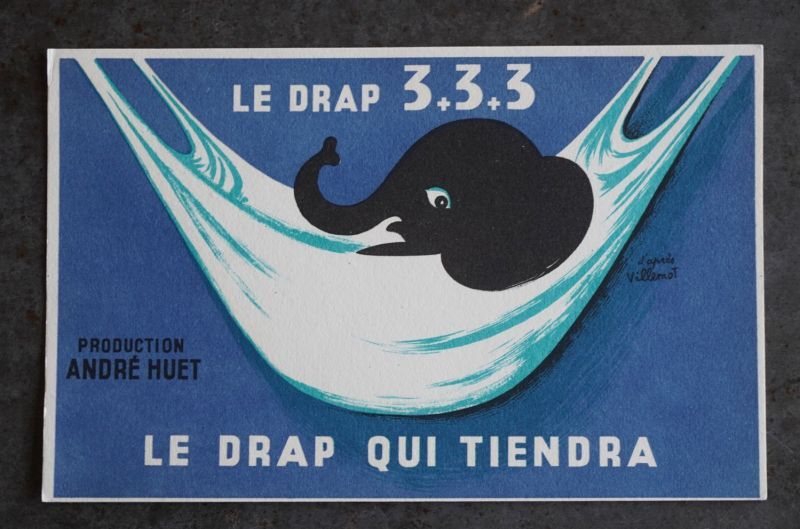 画像2: 【RARE】FRANCE antique BUVARD LE DRAP 3+3+3 Villemot フランスアンティーク ビュバー ヴェルナール・ヴィルモ 1950-70's ヴィンテージ