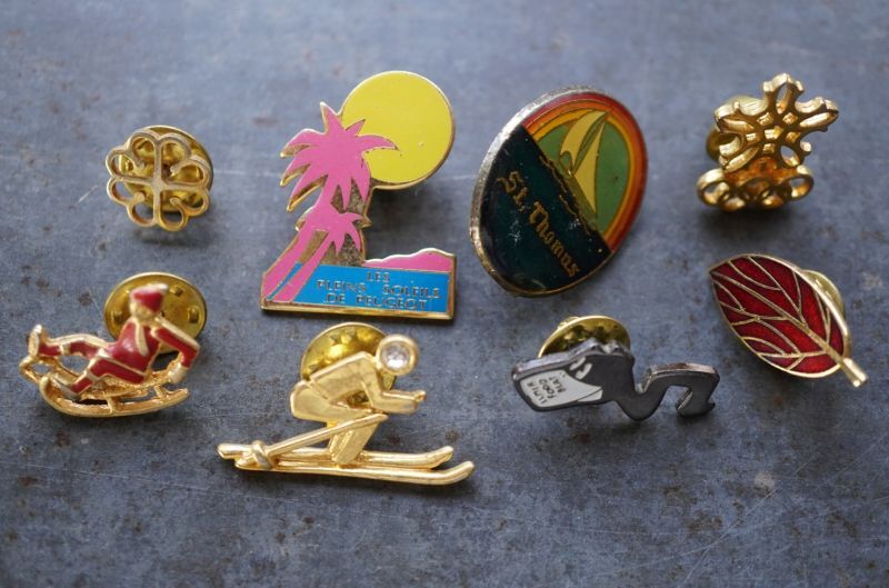 画像4: FRANCE antique PINS Pin Badge 16pcs フランスアンティーク ピンズ ピンバッジ 16個 ヴィンテージ 1980-90's