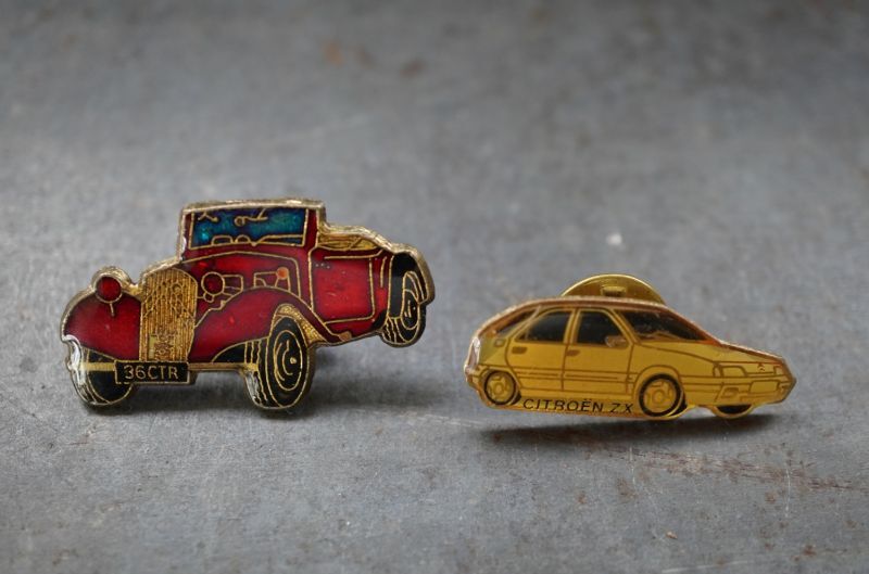 画像2: FRANCE antique PINS Pin Badge 4pcs フランスアンティーク ピンズ ピンバッジ 4個  CAR 車 自動車 ヴィンテージ 1980-90's
