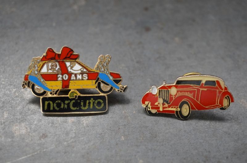 画像2: FRANCE antique PINS Pin Badge 4pcs フランスアンティーク ピンズ ピンバッジ 4個  CAR 車 自動車 ヴィンテージ 1980-90's