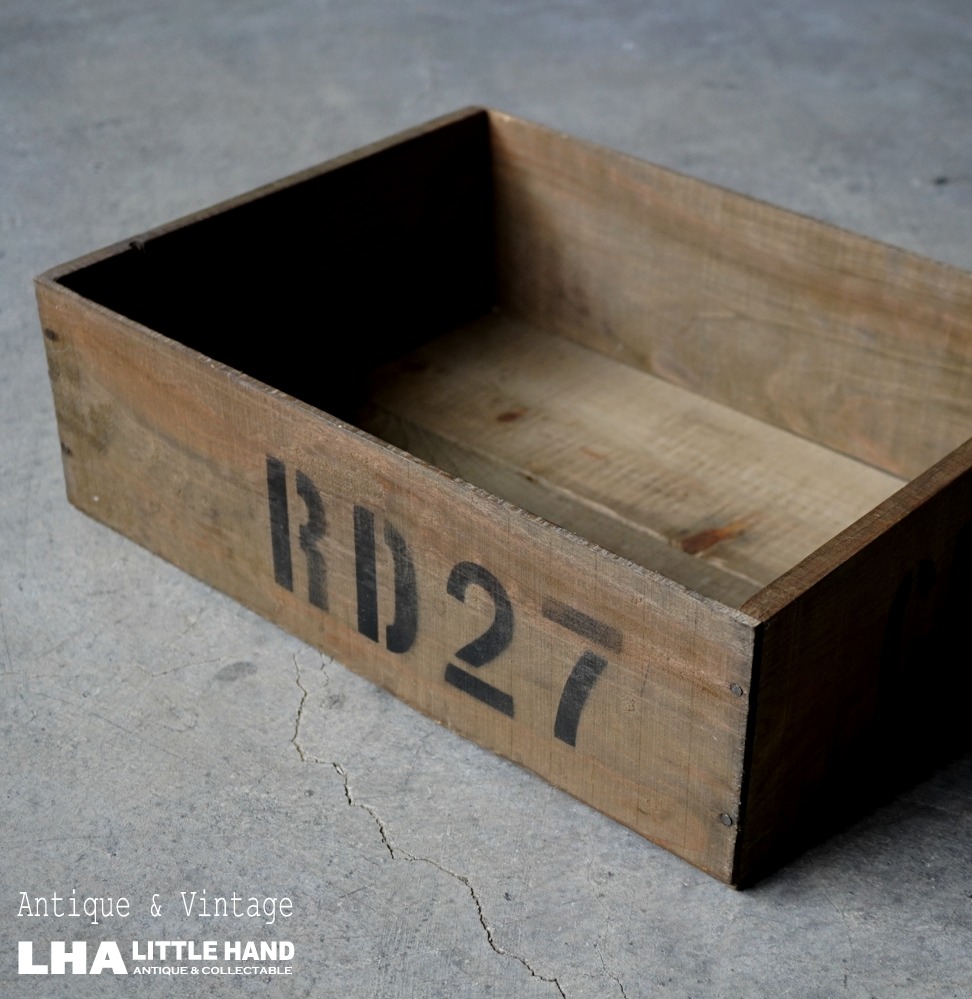 画像1: LHA ORIGINAL WOODEN BOX ANTIQUE STYLE ウッドボックス 木箱