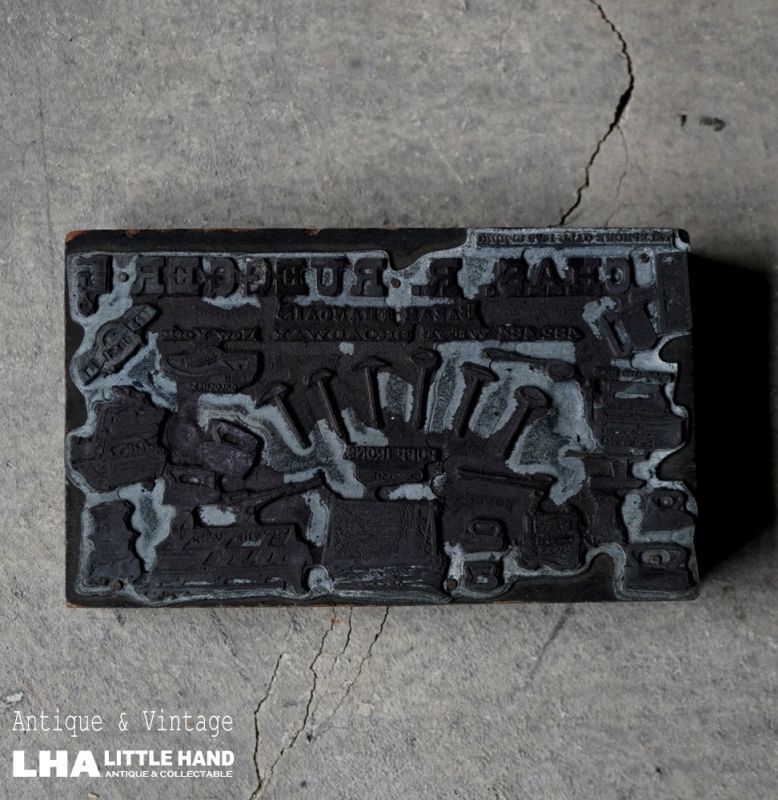 画像2: FRANCE antique Letterpress  HOUSE HOLD KITCHEN フランスアンティーク メタルプリンターブロック レタープレス スタンプ はんこ 1890-1940's 