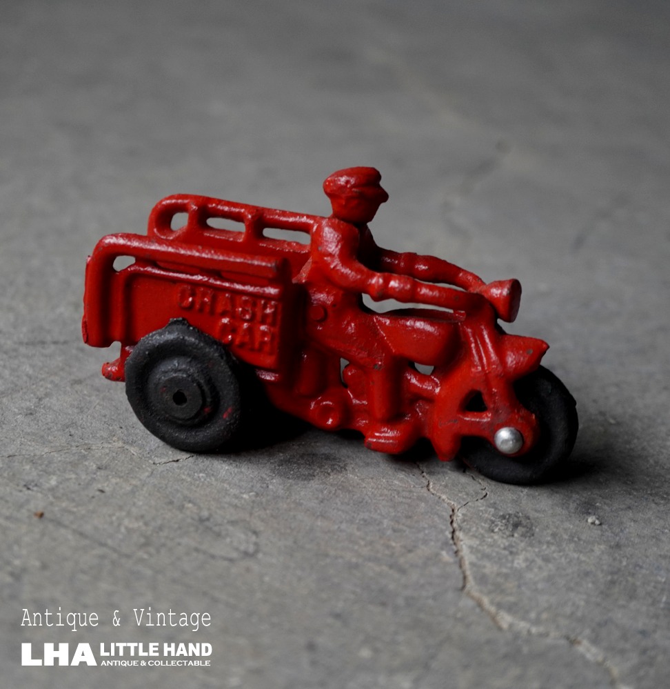 画像1: U.S.A. antique Harley-Davidson Servi-car(CRASH CAR) cast iron toy 1980's vintage