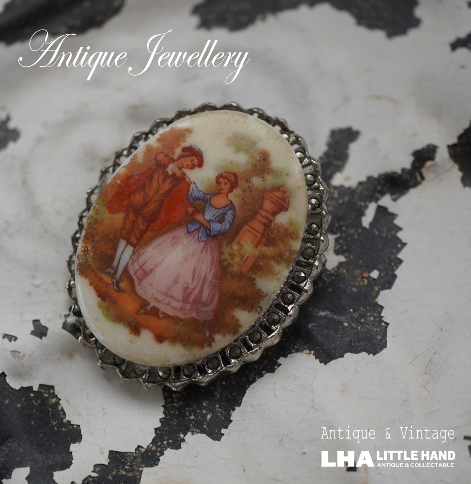 画像1: SALE【30%OFF】ENGLAND antique Brooch イギリスアンティーク ブローチ アクセサリー ヴィンテージブローチ コスチュームジュエリー 1960-80's 