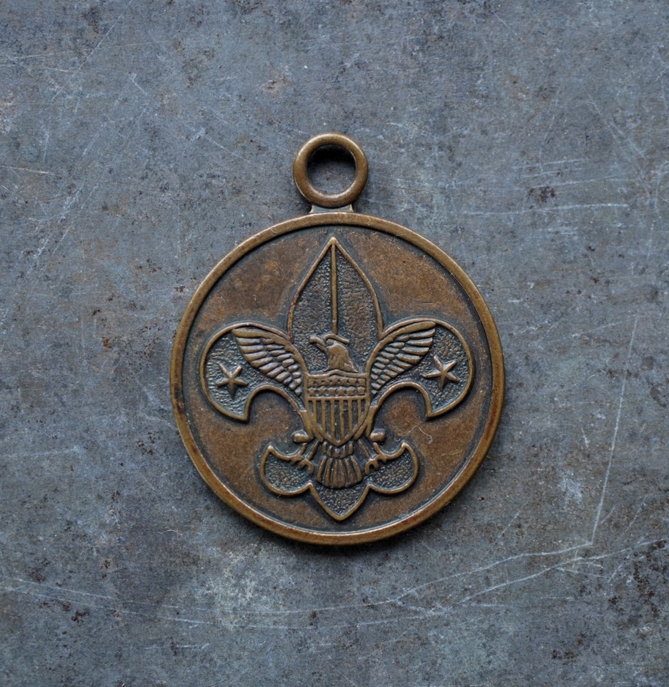 画像1: U.S.A. antique BOY SCOUTS OF AMERICA TAG BSA アメリカアンティーク ボーイスカウトタグ プレート ブラス 真鍮 ヴィンテージ 1960-90's 