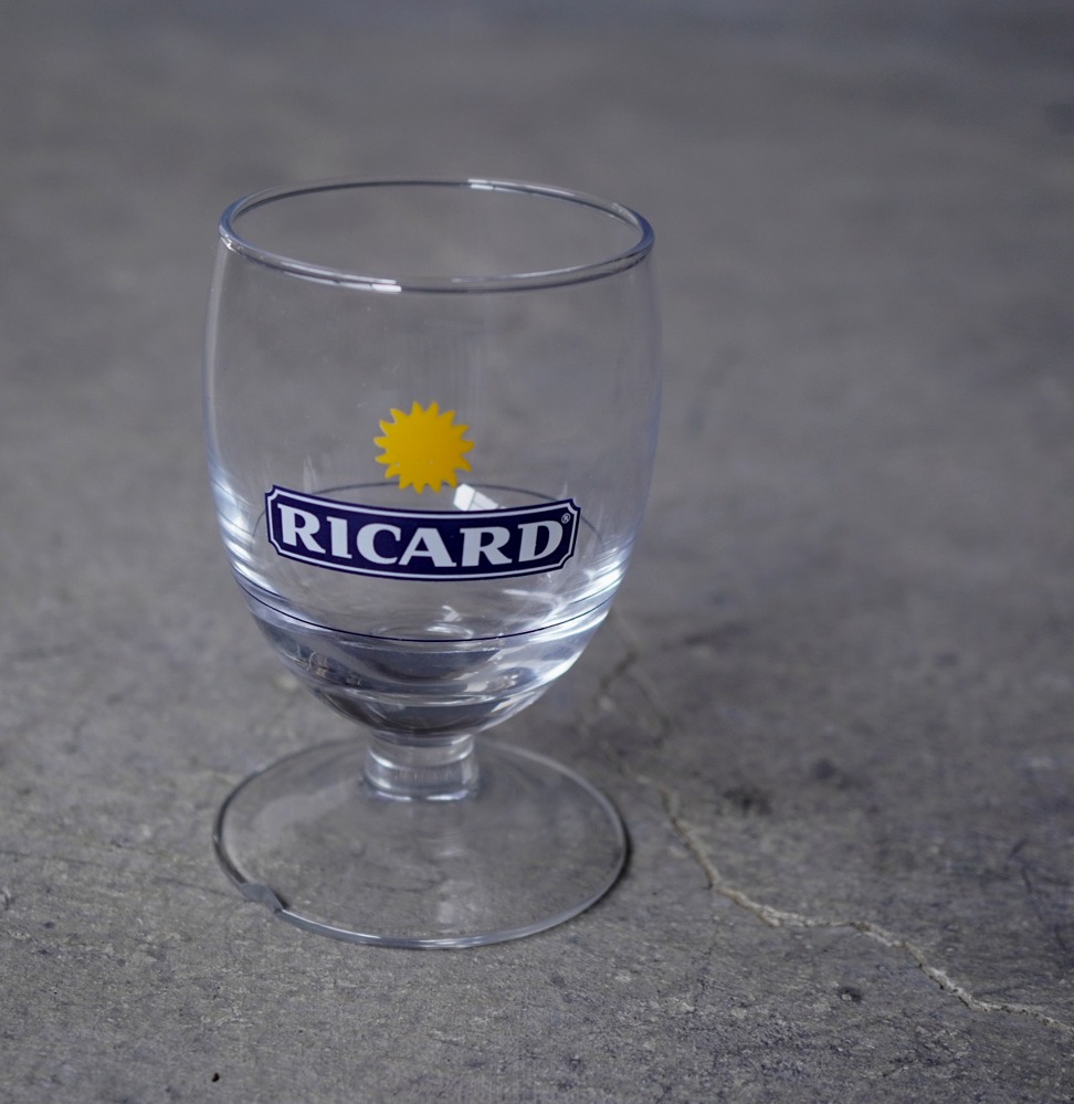 画像1: 【OUTLET】FRANCE antique RICARD GLASS フランスアンティーク リカール 脚付きグラス 1960's 