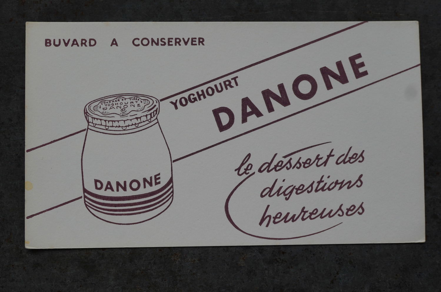 画像2: FRANCE antique フランスアンティーク BUVARD ビュバー DANONE ビュバー 1950-70's