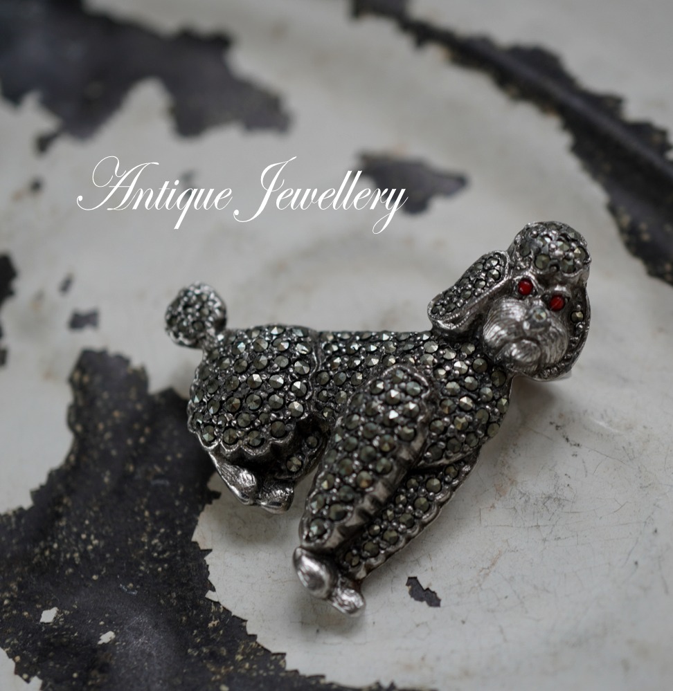 画像2: ENGLAND antique PAN Brooch イギリスアンティーク DOG 犬 ドッグ ブローチ コスチュームジュエリー ヴィンテージ ブローチ 1950-80's 
