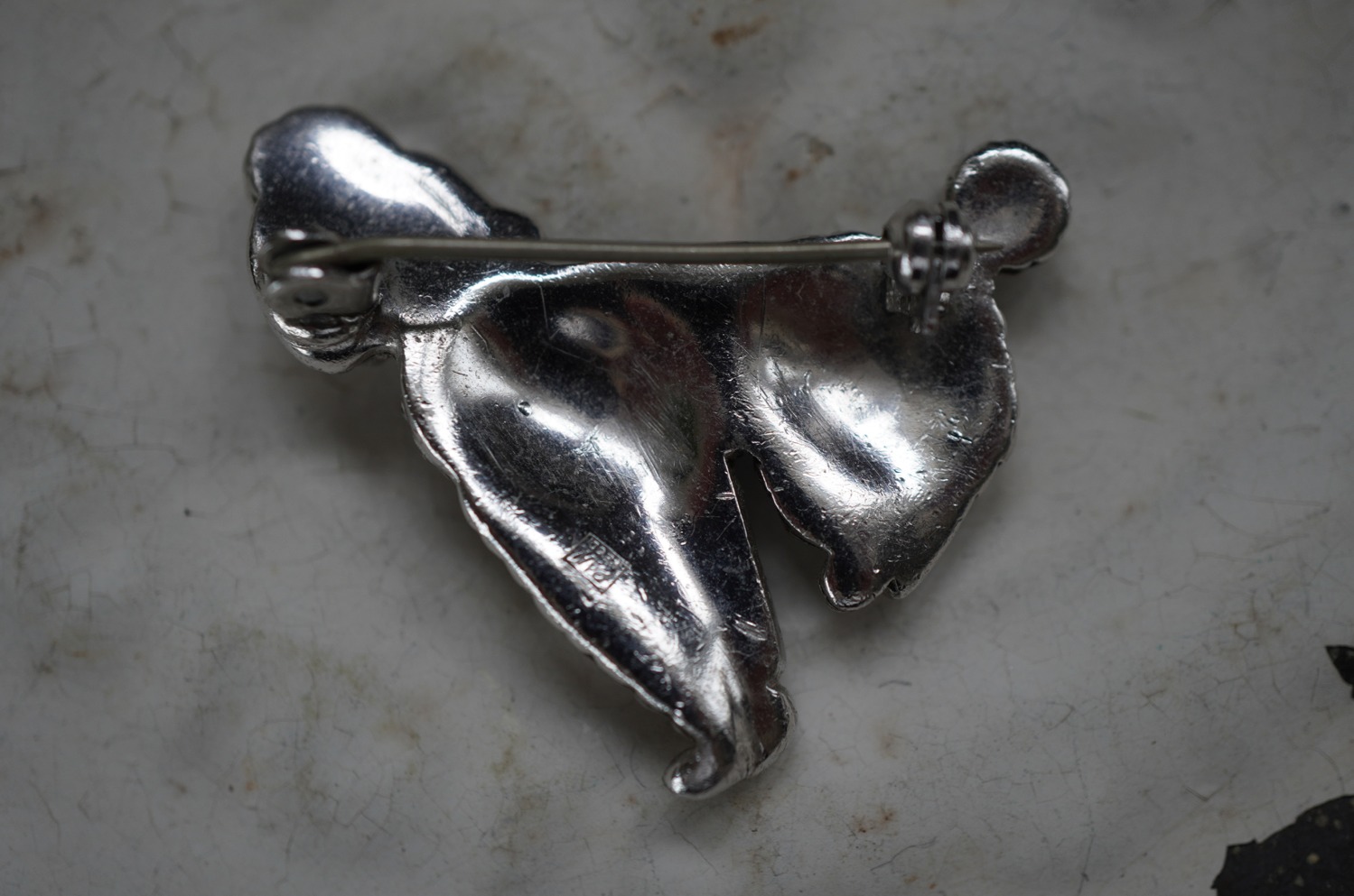 画像4: ENGLAND antique PAN Brooch イギリスアンティーク DOG 犬 ドッグ ブローチ コスチュームジュエリー ヴィンテージ ブローチ 1950-80's 