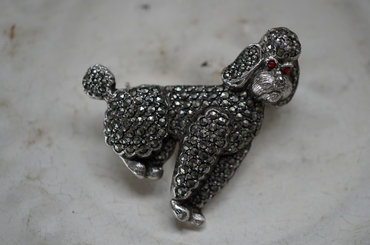 画像3: ENGLAND antique PAN Brooch イギリスアンティーク DOG 犬 ドッグ ブローチ コスチュームジュエリー ヴィンテージ ブローチ 1950-80's 
