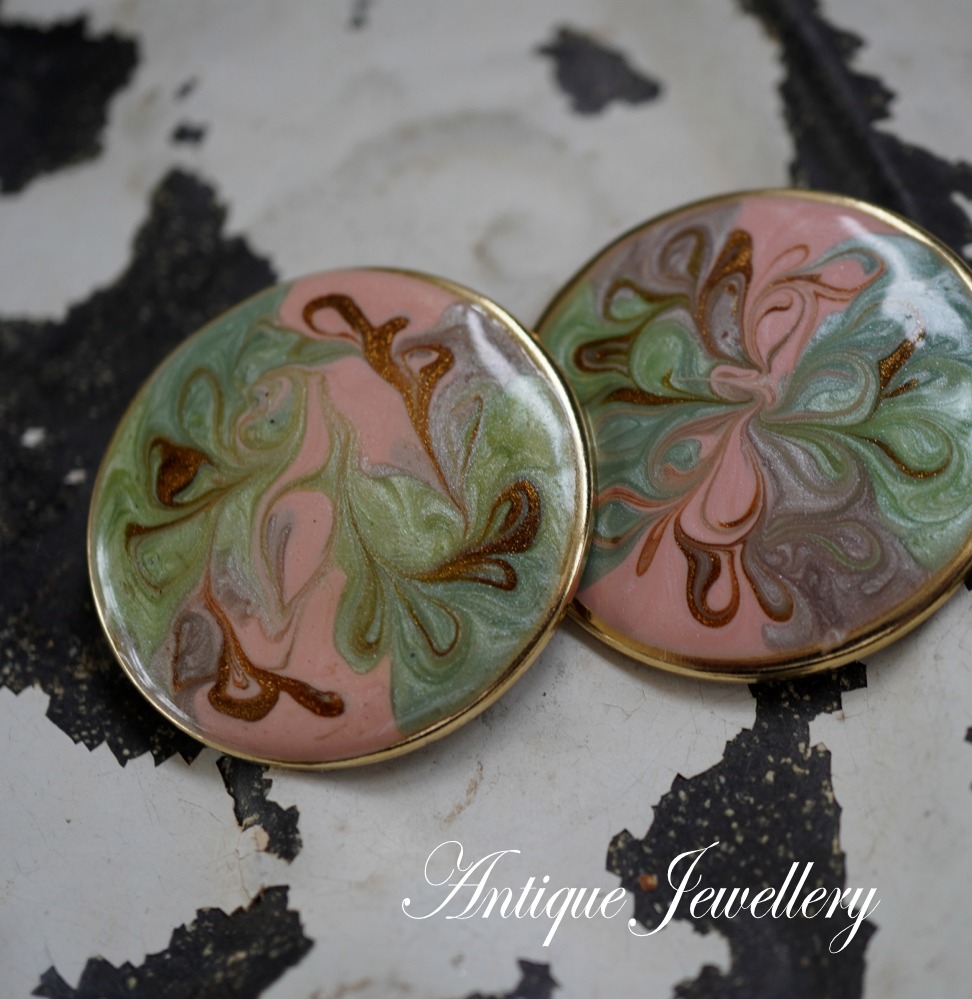 画像1: U.S.A. antique Earrings  アメリカアンティーク コスチュームジュエリー ヴィンテージ イヤリング 1960－80's 